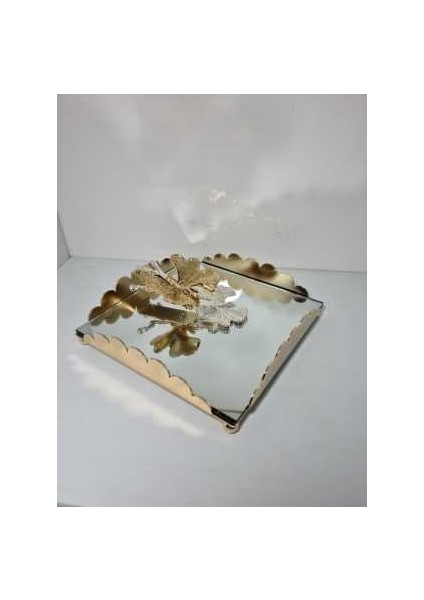 Metal Kelebekli Aynalı Gold Peçetelik fırsatları