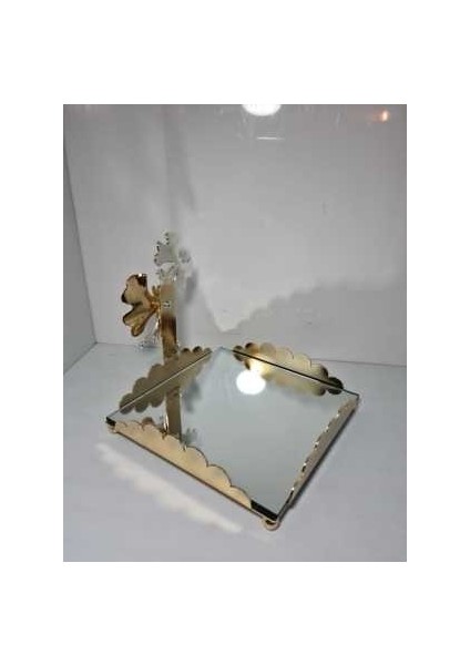 Metal Kelebekli Aynalı Gold Peçetelik indirimleri