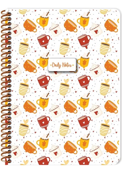 16,5 x 22,5 Çizgili Coffee Defter