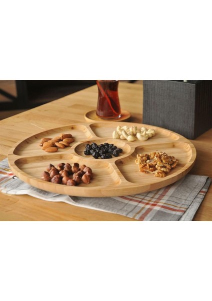 Carina Dönen Bölmeli Servis Tabağı Küçük 9100 modelleri