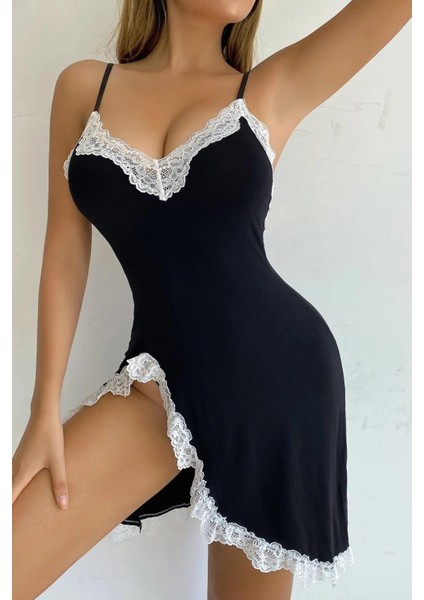 Derin Yırtmaçlı Şık Gecelik indirimleri