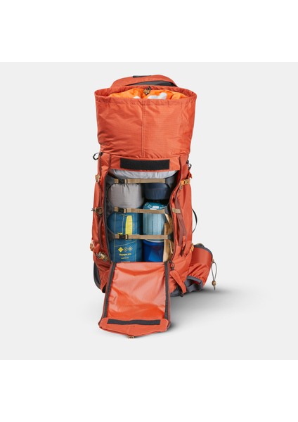 FORCLAZ Erkek Trekking Sırt Çantası - 60+10L - Turuncu - MT500 Air
