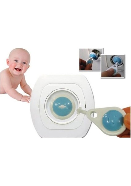 Anahtarlı Çocuk Koruma Priz Kilidi (6 Adet)