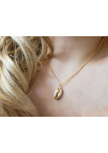 Deniz Kabuğu Kolye Gold Kolye modelleri