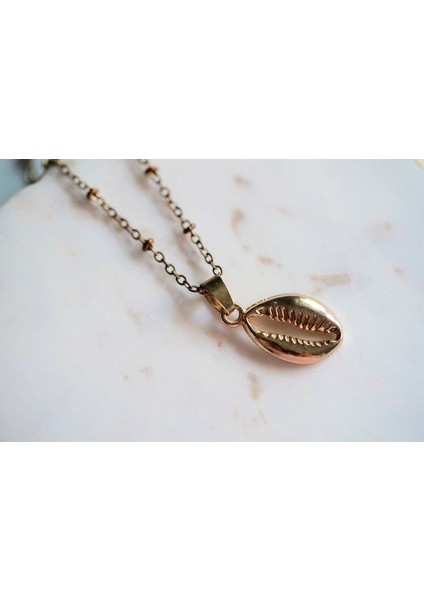 Deniz Kabuğu Kolye Gold Kolye fırsatları