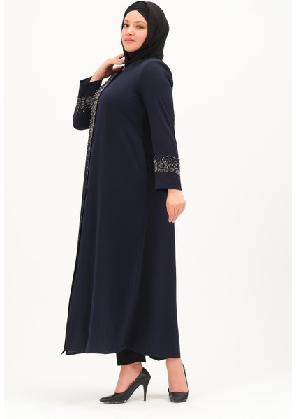 Tuana Büyük Beden Tesettür Kadın Taşlı Petek Abiye Ferace fırsatları