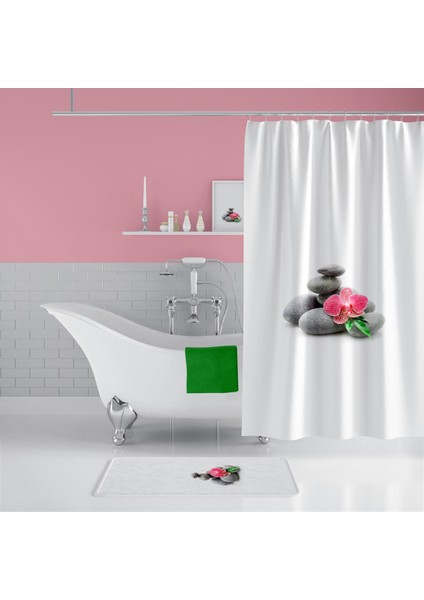 Spa Banyo Paspas ve Tek Kanat Duş Perdesi 1X180X200 Set fiyatları