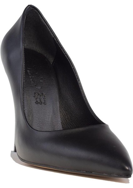 DZA07-388460 Siyah Stiletto Topuklu Kadın Ayakkabı