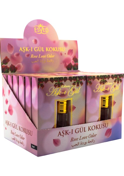 Gül Kokusu Alkolsüz Esans 3ml 12LI Paket