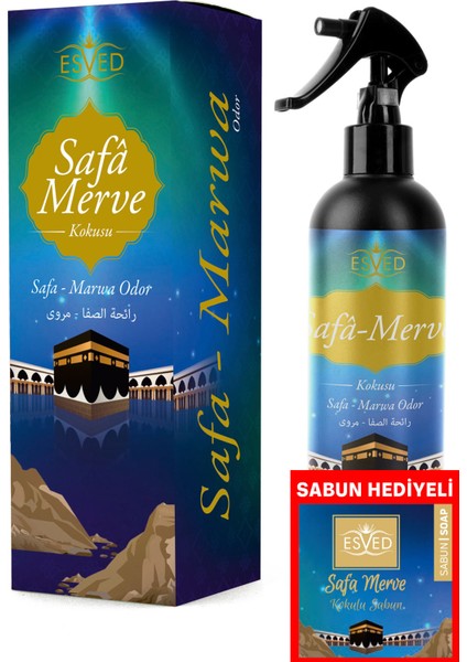 Safa Merve Kokusu 400ML Sprey Safa Merve Kokusu Sabun 20 Gram Hediyeli