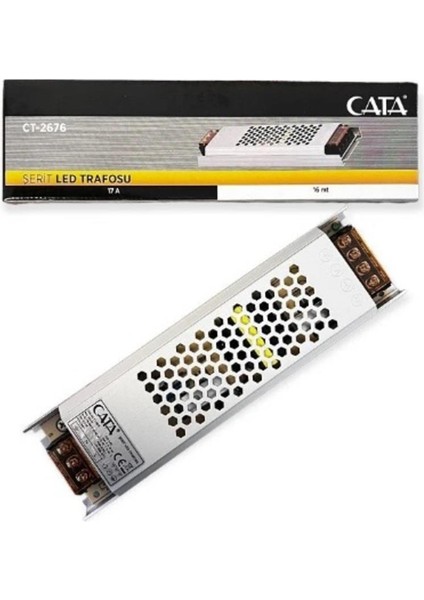 CT-2676 17A Süper Slim LED Trafosu (2ADET) Cata