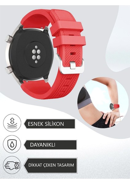 Samsung Gear S3 Frontier-Classic / Galaxy Watch 3 (45MM) - Watch 1 (46MM) Çizgi Desenli Kordon modelleri