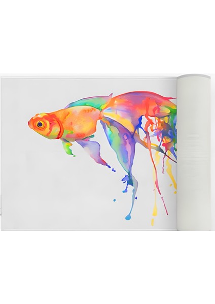 Gold Fish Banyo Paspas ve Tek Kanat Duş Perdesi 1X180X200 Set