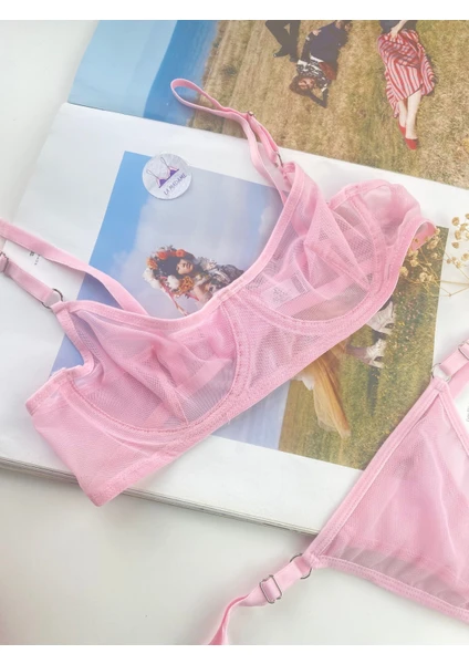 La Madame Focus Tül Bralet Takım