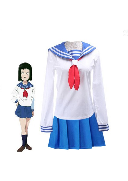 Anime Kostümü Ichi Mezato Tsubomi Takane Kostümü Bahriyeli Kostümü