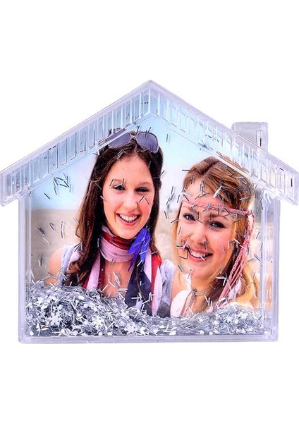 Fotoğraflı Ev Kar Küresi