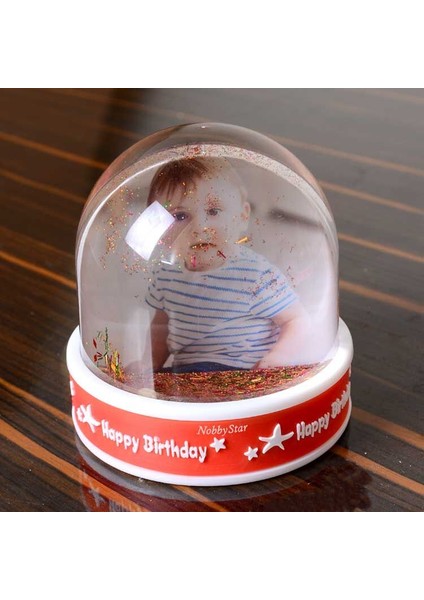 Doğum Günü Fotoğraflı Kar Küresi fiyatları