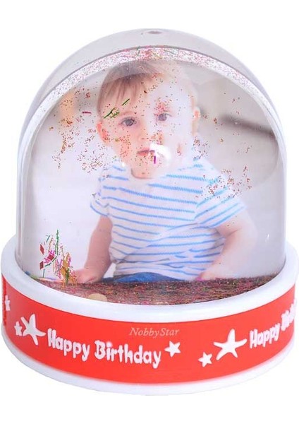 Doğum Günü Fotoğraflı Kar Küresi modelleri
