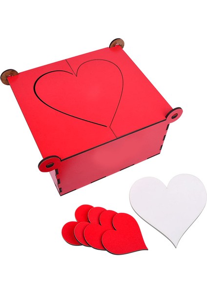 Ahşap Hediyelik Kırmızı Kutu 15 x 15 Cm indirimleri