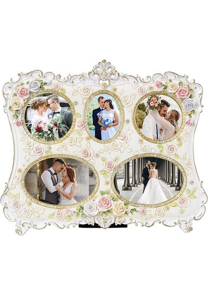 5'li Kabartmalı Fotoğraf Çerçevesi