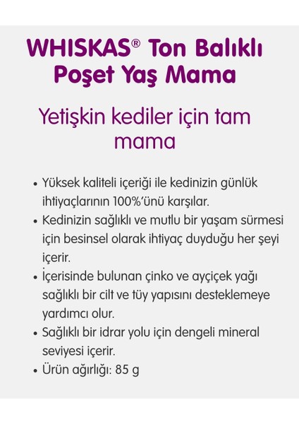Yaş Kedi Maması Balıklı 28*85G fiyatları