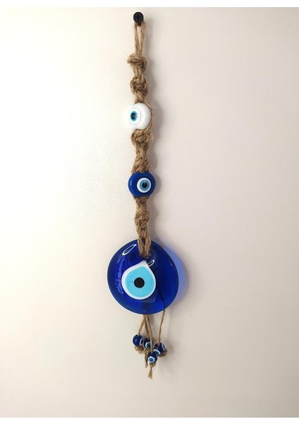 Cam Nazar Kötü Göz Kovucu Hand Made Ağaç Duvar Dekorasyonu Hasır Nazarlık Duvar Ağaç Ev Süsü