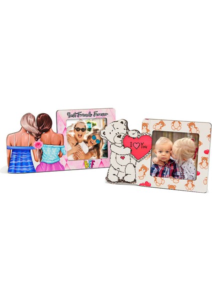 Ahşap Pola Fotoğraf Çerçevesi 9 x 10 Cm