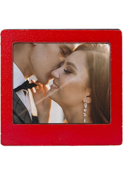 Ahşap Polaroid 5'li Mini Fotoğraf Çerçevesi 9 x 9 Cm
