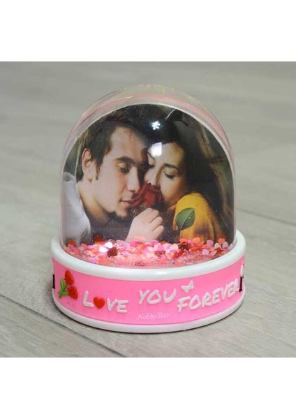 Müzikli Love Fotoğraflı Kar Küresi fiyatları