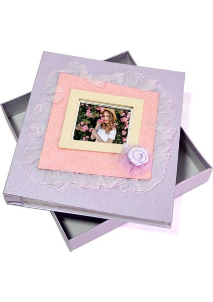 120'LIK 10 x 15 Kutulu Lila Fotoğraf Albümü 46120