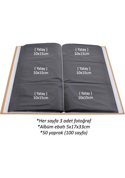 300'LÜK 10 x 15 Pencereli Gold Fotoğraf Albümü 46300 fırsatları