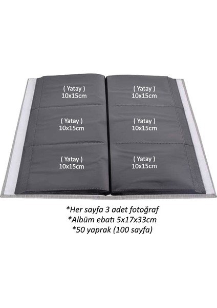 300'LÜK 10 x 15 Silver Fotoğraf Albümü 46300 fırsatları