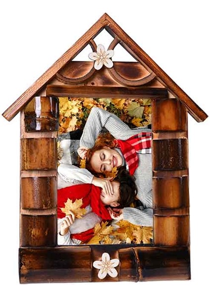 Ahşap Bambu Ev Fotoğraf Çerçevesi 10 x 15 fiyatları