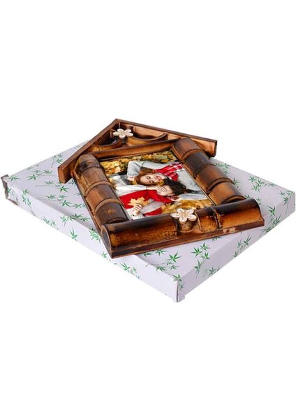 Ahşap Bambu Ev Fotoğraf Çerçevesi 10 x 15 modelleri