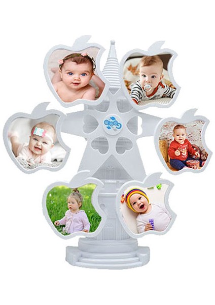 Müzikli Dönen Elma Fotoğraf Çerçevesi