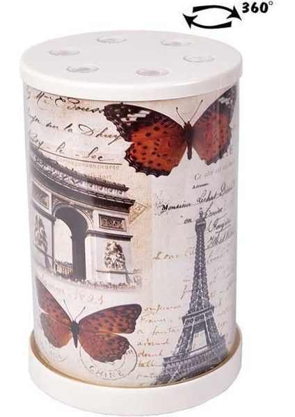 LED Işıklı Dönebilen Silindir Fotoğraf Çerçevesi