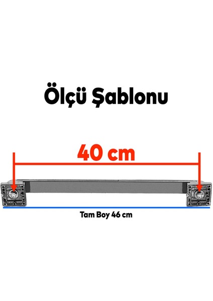 Bersel Çekme Kolu Çelik Kapı Dış Kapı Kolu Tutma Kulbu Saten Kulp 40 cm