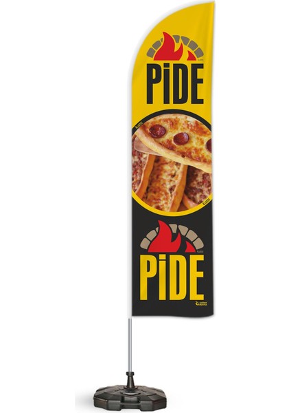 Pide Temalı Tek Yelken Bayrak V1 1 Adet