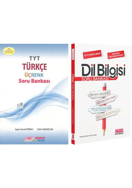 Esen Üçrenk TYT Türkçe ve Dil Bilgisi Soru Bankası Seti 2 Kitap