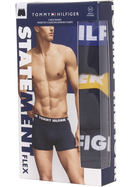 Tommy Hılfıger Statement Flex Erkek 3 Lü Boxer 09T3798-962