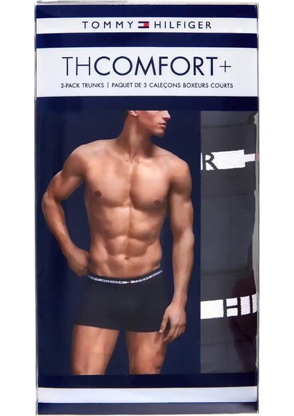Tommy Hılfıger Comfort+ Erkek 3 Lü Boxer 09T3813-410