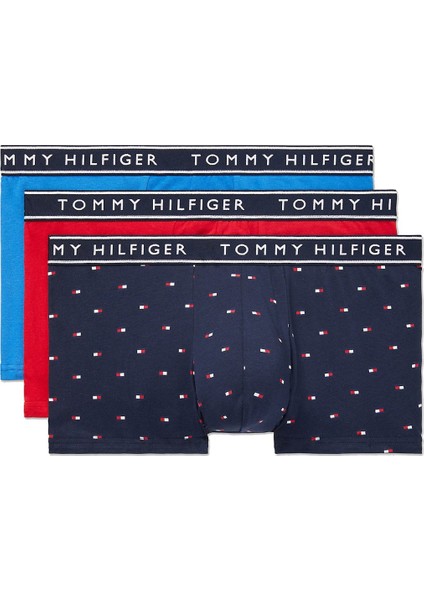 Tommy Hılfıger Cotton Stretch Erkek 3 Lü Boxer 09T4225-413