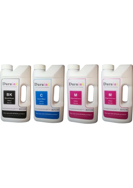 Duruınk Epson XP-412 Uyumlu Muadil Mürekkep Seti 4 Renk 4X1000ML