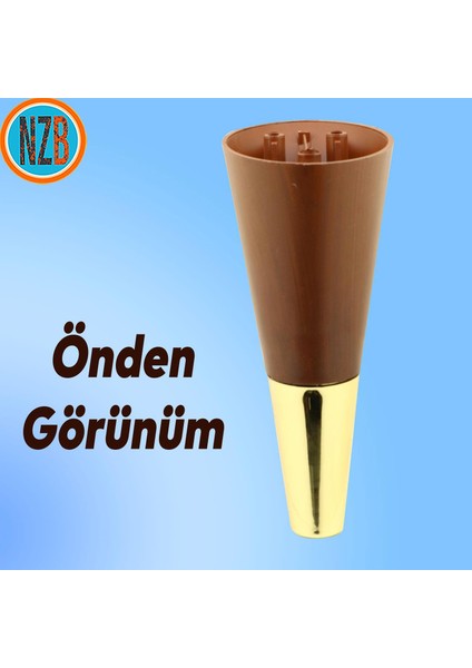 Mobilya Kanepe Sehpa Tv Ünitesi Baza Koltuk Ayağı Kahverengi Gold Renk 12 cm Ayak modelleri