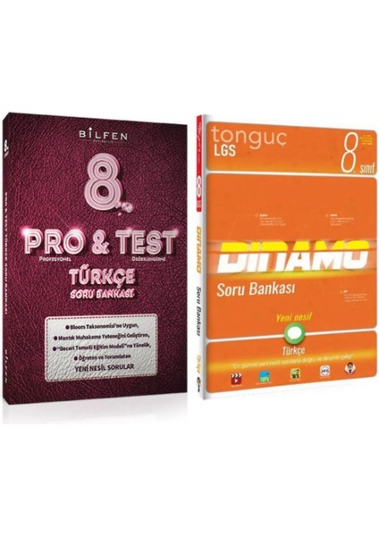 8. Sınıf LGS Pro Test Türkçe Soru Bankası - Tonguç 8 LGS Türkçe Dinamo Soru Bankası
