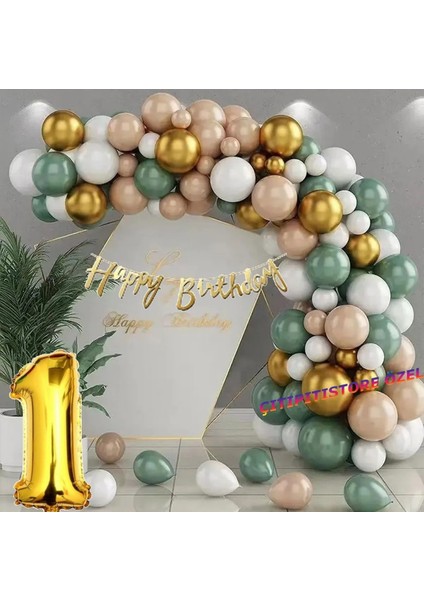 Çıtıpıtıstore 1 Yaş Garland Kemer Balonlar