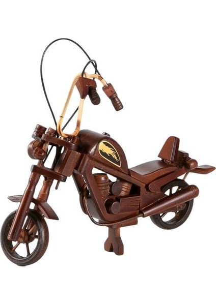 Dekoratif Ahşap Harley Davidson Motosiklet 33 cm