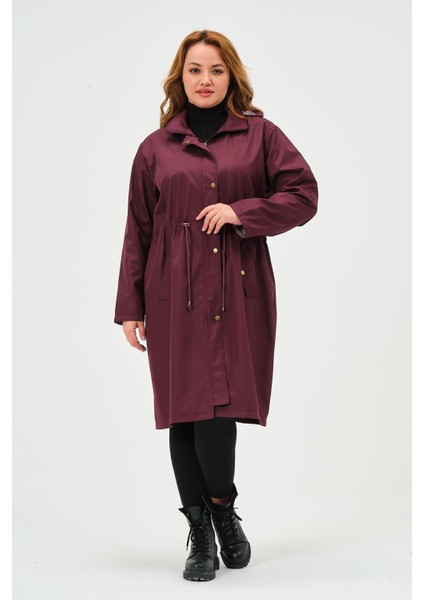 Berinay Büyük Beden Araboy Kadın Trençkot