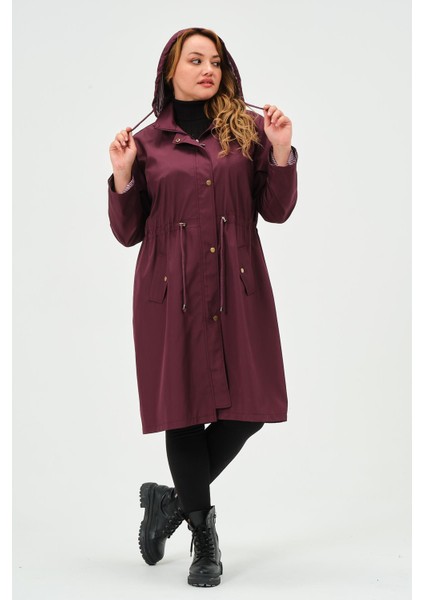 Berinay Büyük Beden Araboy Kadın Trençkot modelleri