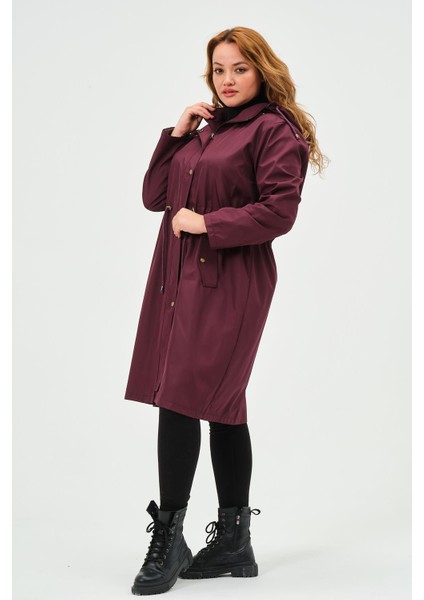 Berinay Büyük Beden Araboy Kadın Trençkot fırsatları